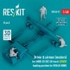 RESKIT RSF48-0091 Driver & airmen (modern) (3 pcs) (MHU-83 D/E lift truck LOWER loading position for RSK48-0008) (3D Printed) (1/48)
